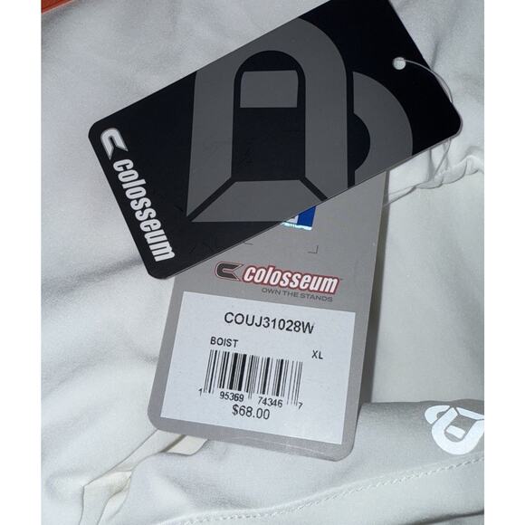 Boise State Broncos Jacket Unisex XL White Mascot Track Windbreaker Full Zip - Picture 6 of 7